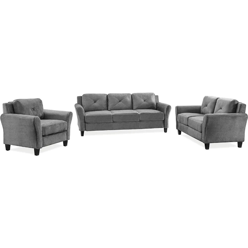 Sofa, Dark Gray sofa set living room furniture