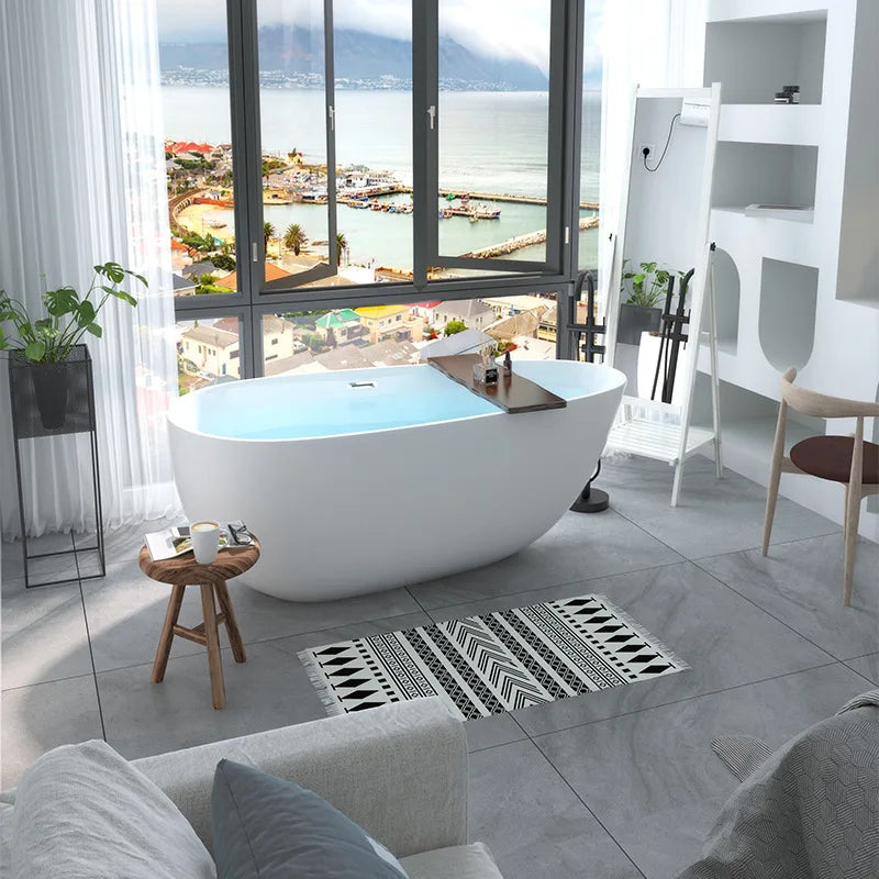 Acrylic Bathtub Home Freestanding Small Apartment Internet Celebrity Hotel Double Egg-shaped Bath Tub