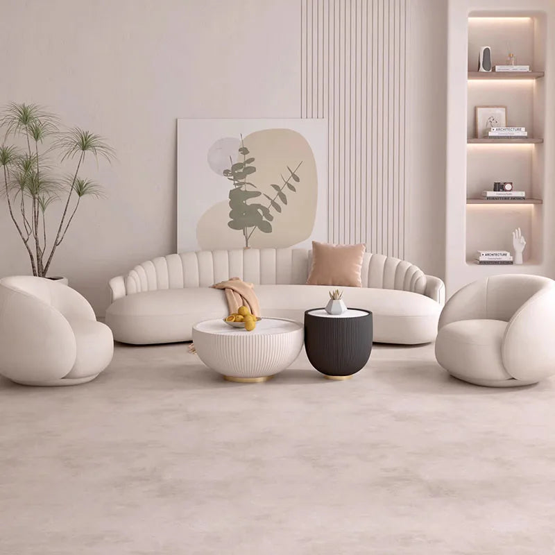 Cream Balcony Living Room Sofas Puffs Couch Futon Armchair Lazy Cute Office Living Room Sofas Luxury Muebles Hotel Furniture