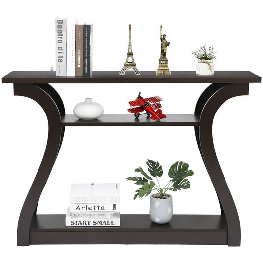 US 47" Console Table Modern Accent Side Stand Sofa Entryway Hall Display Storage Table Furniture for Entryway, Living Room