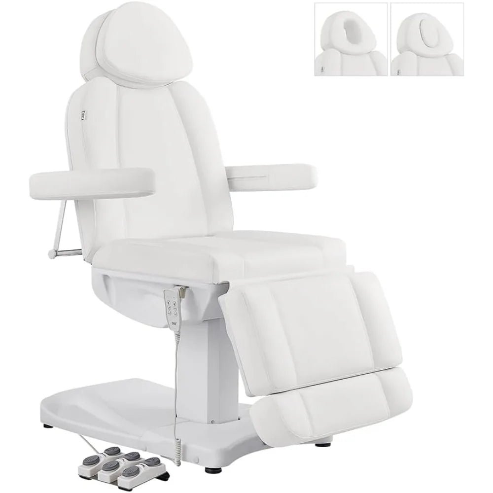 Sillón médico estético eléctrico completo, cama de belleza facial, silla de podología para consultorio médico con 3 motores INK