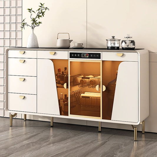 Shelf Sideboard Modern Buffet Table Kitchen Furniture Organizer Mobile Side Cabinet Minimalist Storage Side Table Furniture