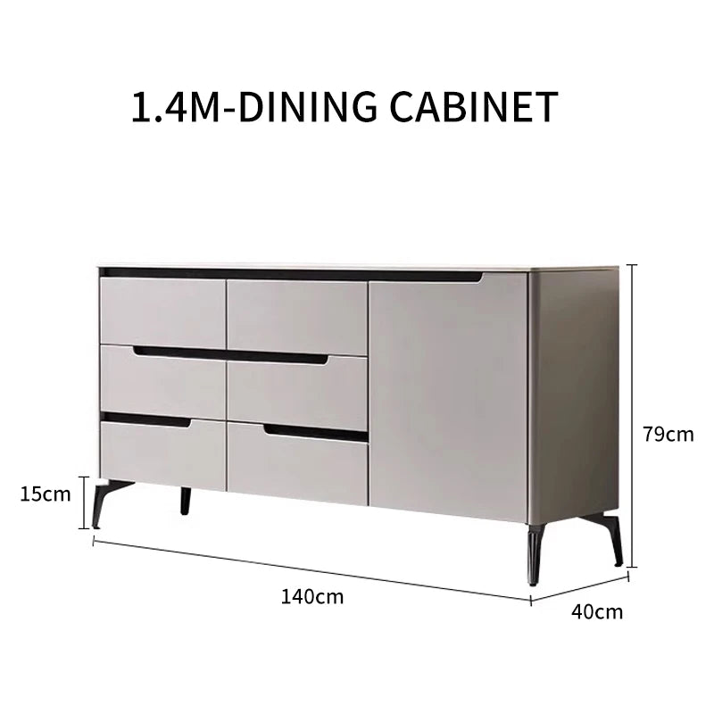 Mueble auxiliar estilo italiano para cocina, aparador versátil de madera, mueble de sala de estar, mueble de almacenamiento, vitrina simple