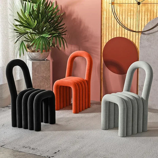 Chaises de salle à manger minimalistes, modernes, douces, confortables, design créatif, multifonctionnelles, pour hôtels, restaurants, meubles de style nordique