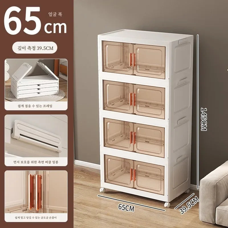 Grande boîte de rangement pliable pour salon, armoire multifonction, boîte de rangement, casier, armoire sans installation, meubles de maison, nouveau