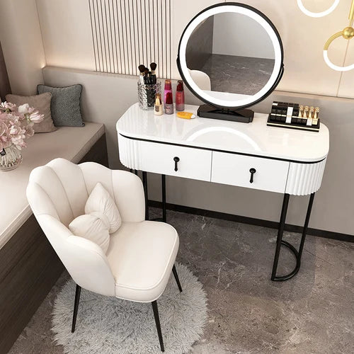 Small Unit Type Drawer Dressing Table Girls Nordic Style Multifunctional Charm Dressers Storage Fashion Penteadeira Furniture