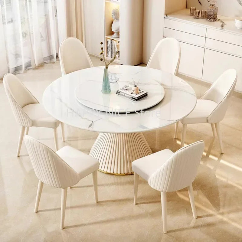 Round Coffee Table Salon Hotel Console Dining Room Dinner Table Dressing Marble Home Wall Jmesas De Jantar Kitchen Furniture