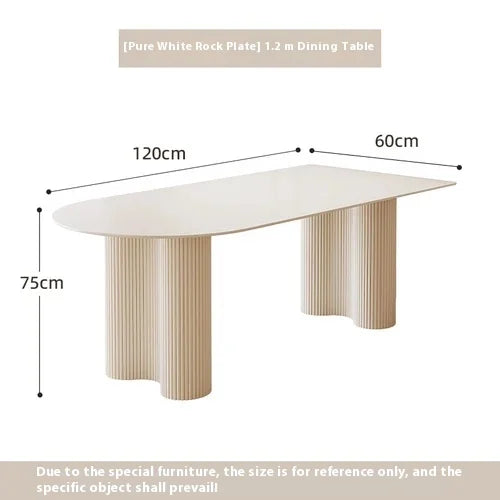 Balcony White Dining Table Japanese Minimalist Luxury Kitchen Dining Table Modern Design Muebles De Cocina Home Furniture