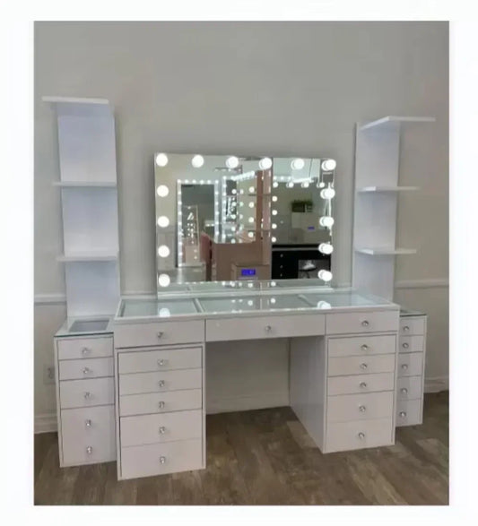 Cómodas, con Espejo y Cajón, Tocador de Maquillaje Moderno, Cómodas de Maquillaje Económicas, Muebles de Dormitorio