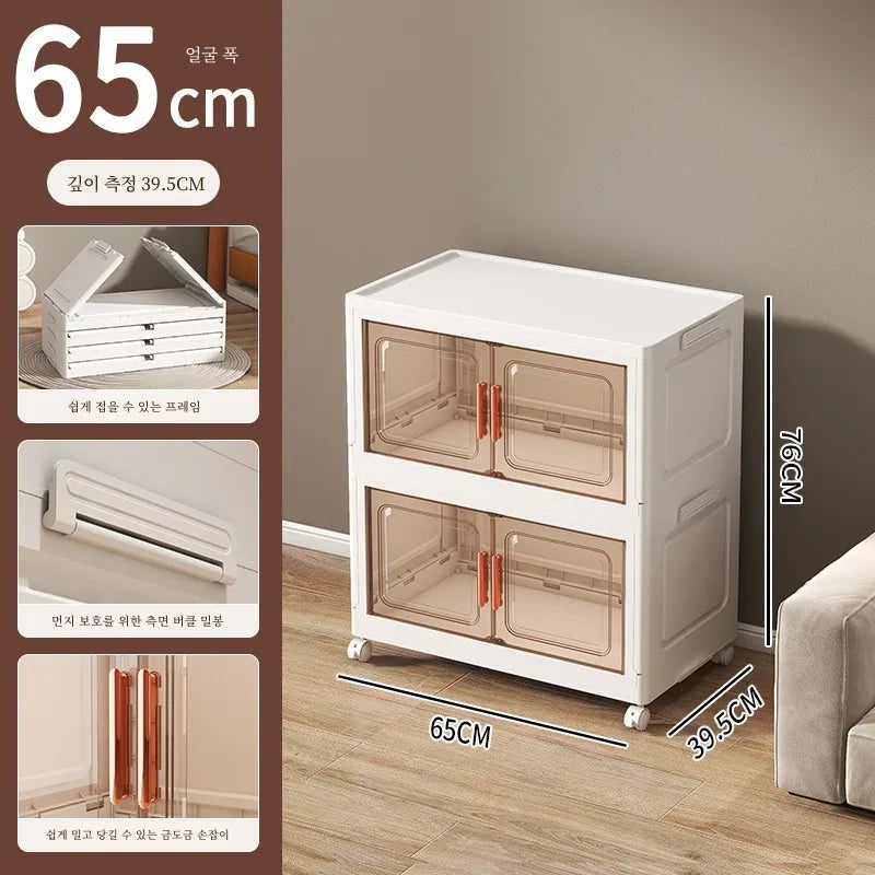 Grande boîte de rangement pliable pour salon, armoire multifonction, boîte de rangement, casier, armoire sans installation, meubles de maison, nouveau