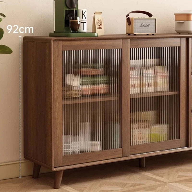 Organizadores de gabinetes laterales de madera marrón Envío gratis Gran gabinete italiano Vitrina Pasillo Muebles De Cocina Muebles De Cocina