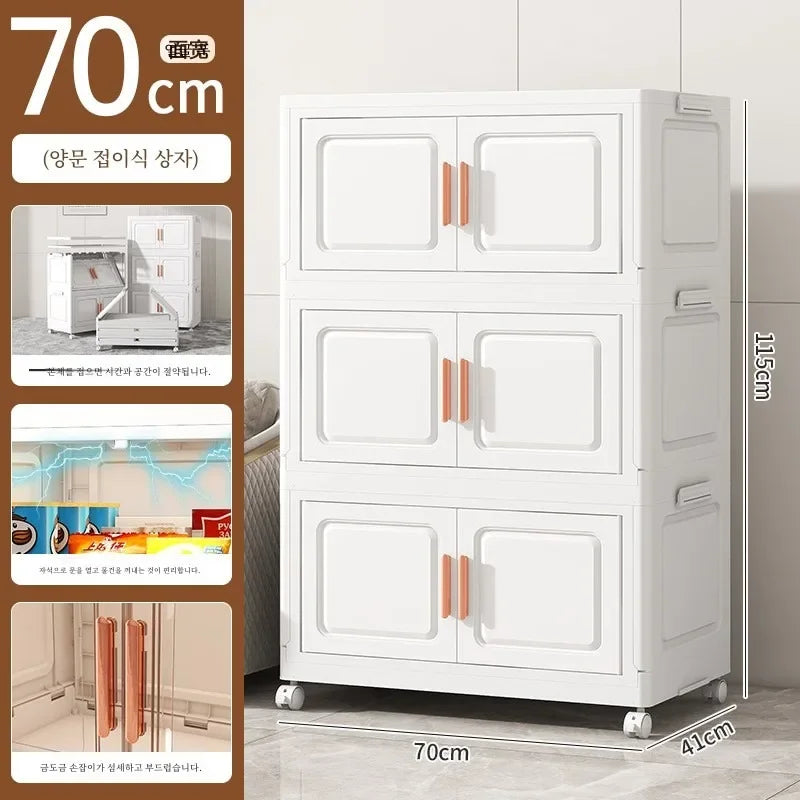 Grande boîte de rangement pliable pour salon, armoire multifonction, boîte de rangement, casier, armoire sans installation, meubles de maison, nouveau