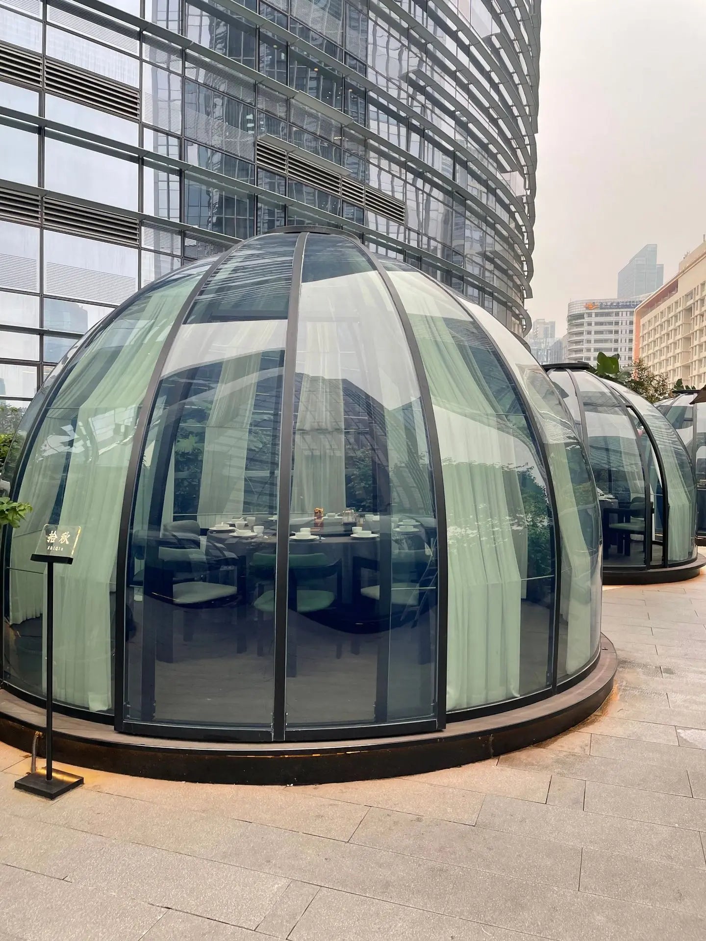 Transparent Dome Tent Aviation Aluminum PC Star Vacancy Cabin Push-pull Mobile PC Tent Restaurant  Sun Room Balcony Room