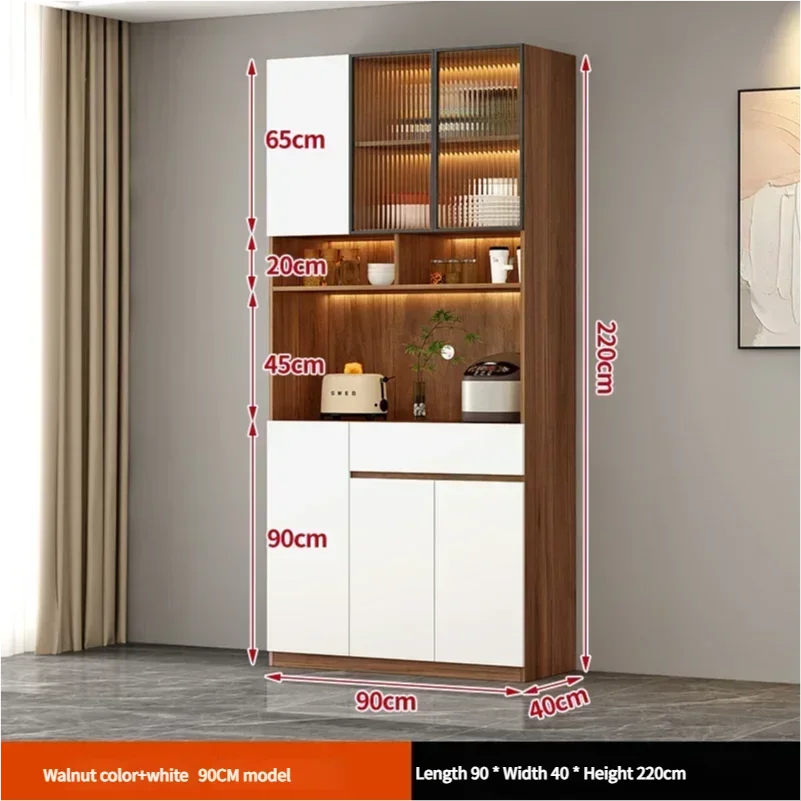 Grand tiroir personnalisé diviseur d'armoire plusieurs armoires de cuisine hautes blanches placard de rangement nordique Alacena Cocina Despensa Furniture