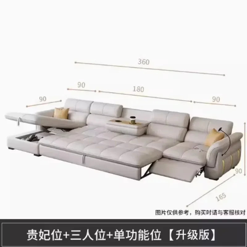 Reclining Electric Relaxing Sofa New Arrival Designer Lounge Sectional Leather Sofa Home Italian Loveseat Divano Letto Furniture