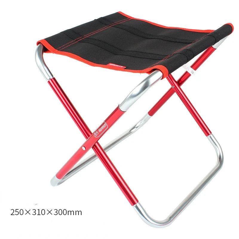 Tabouret pliant grand alliage d'aluminium 7075 chaise pliante portable pour barbecue extérieur pêche camping escalade tabouret chaise portable