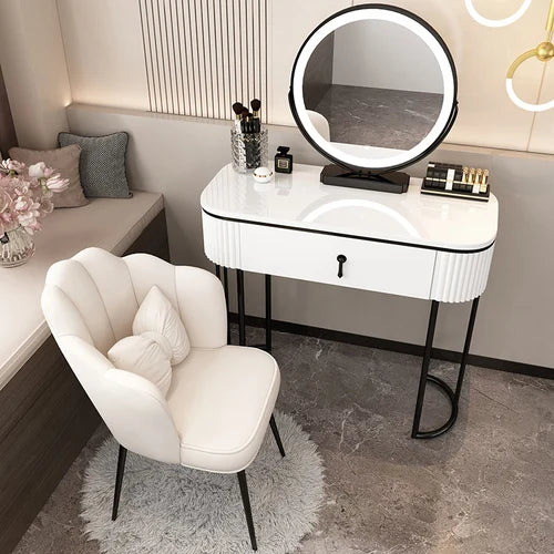 Small Unit Type Drawer Dressing Table Girls Nordic Style Multifunctional Charm Dressers Storage Fashion Penteadeira Furniture