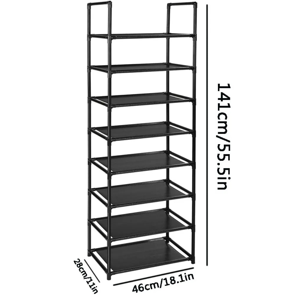 Meuble à chaussures en fer pour dortoir, meuble de maison, étagère à chaussures portable, organisateur, têtes de lit anti-poussière, armoires pour salon, étagère à chaussures