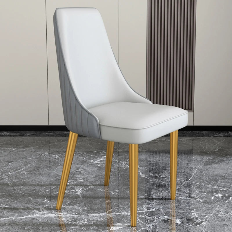 Waterproof Comfy Dining Chairs Modren Metal Legs Cushion Luxury Chair Designe For Bedroom Meuble Salon Italian Style Furniture