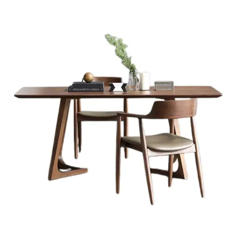 Mesa de comedor italiana de madera de diseño lujoso, mesa de comedor moderna, mesa de comedor nórdica resistente al agua, muebles de cocina