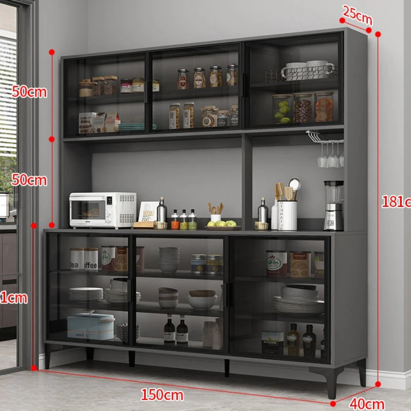 Simple Shelves Sideboard Luxury Decorate High Quality Kitchen Cabinet Auxiliary Table Credenza Da Soggiorno Home Furniture