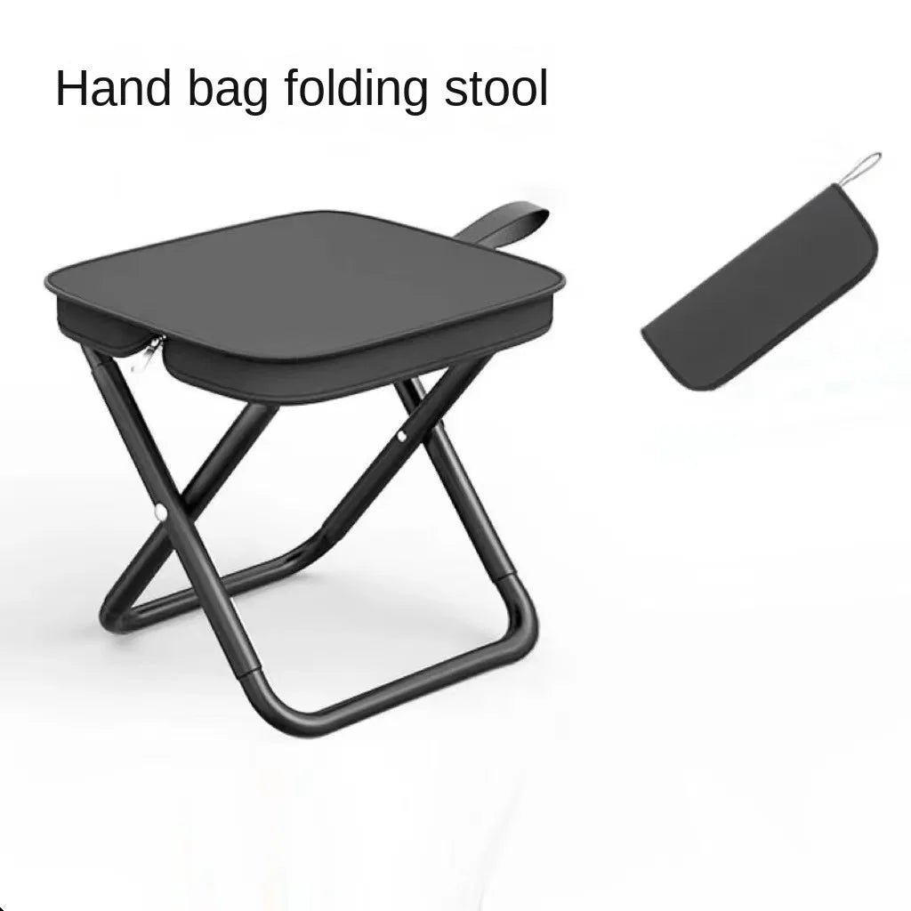 Chaise de pêche petit tabouret de camping pliant Mazar Chaise pliante de pêche portable Petit tabouret portable d'extérieur pour faire la queue