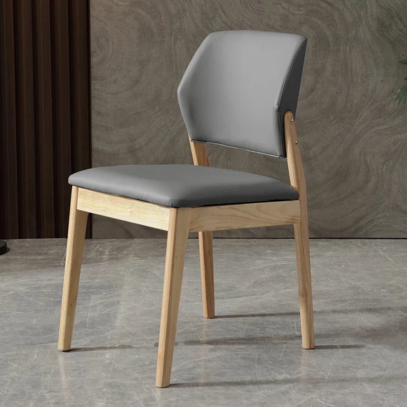 Solid Wood Nordic Dining Chair Modern Unique Ergonomic Restaurant Dining Chair Living Room Kitchen Home Furniture Chaises FYDC