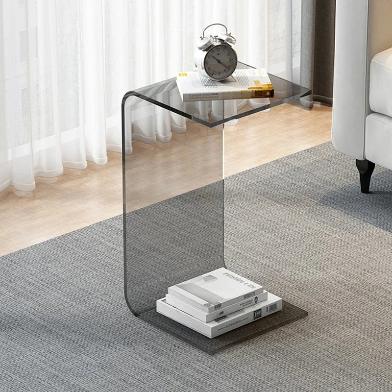 Acrylic Coffee Tables Sofa Small Side Table Modern Bedroom Nightstands Piaochuang Tea Desk Storage Desks Nordic Furniture