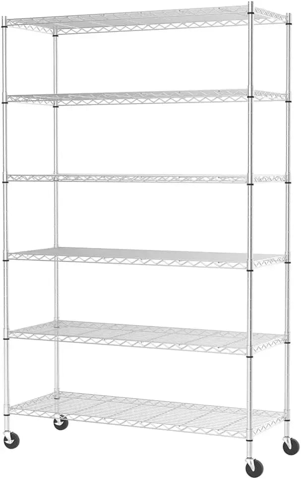 Wire Shelving Unit Storage Cart Metal Shelf Rolling Utility Cart 2100Lbs Capacity with Tier Casters Adjusta furniture sideboard