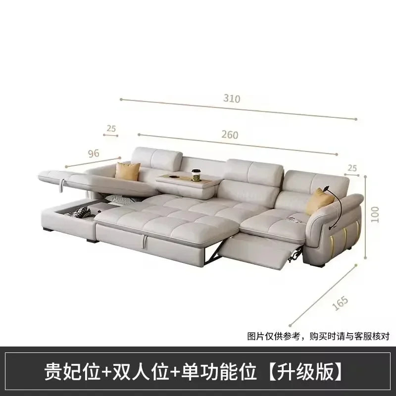 Reclining Electric Relaxing Sofa New Arrival Designer Lounge Sectional Leather Sofa Home Italian Loveseat Divano Letto Furniture