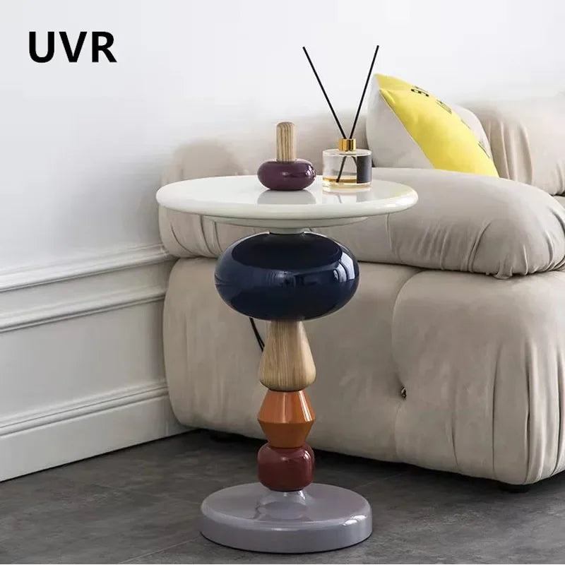 UVR Small Coffee Table Living Room Sofa Side Corner Table Bedroom Bedside Table Small Side Table Hotel Cafe Coffee Table