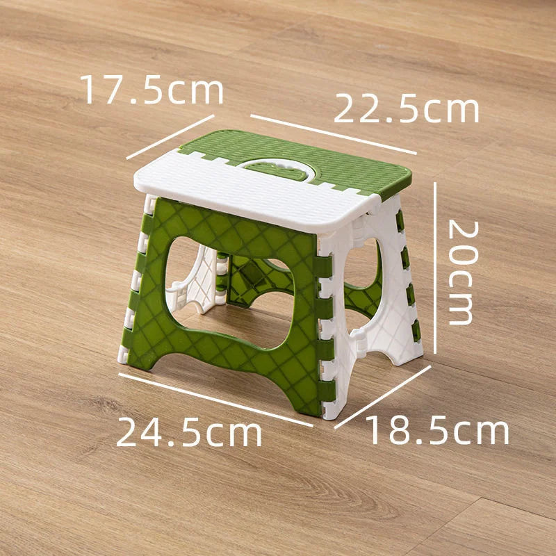 Thickened Plastic Folding Furniture Stool Portable Mini Outdoor Adult Children Chair Bank Train Maza Change Shoe Fishing Stool