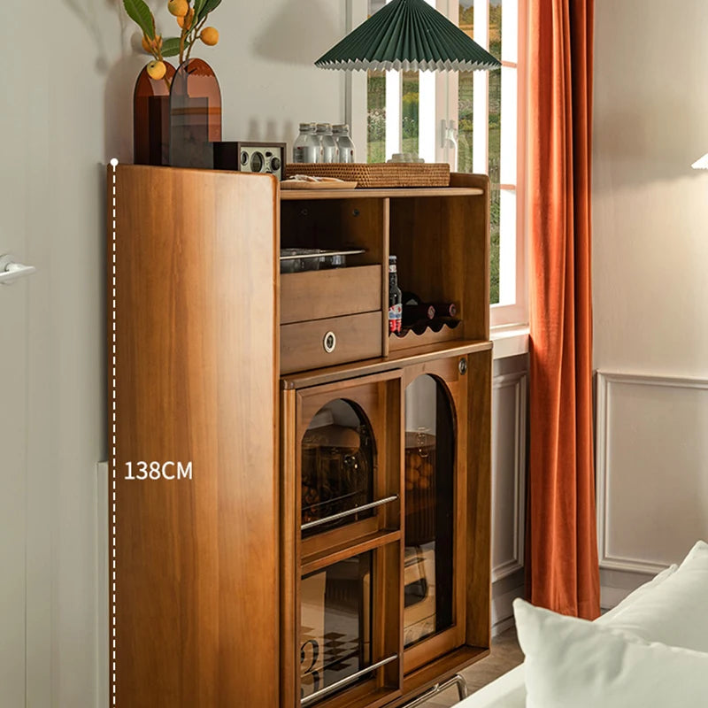 Unité de placard de cuisine, armoire de bar, présentoir, grande étagère de rangement, armoire à vin en bois, meubles d'armoire de rangement