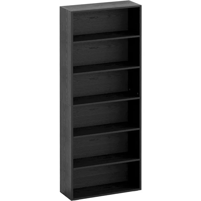 Bookshelves and Bookcases Floor Standing 6 Tier Display Storage Shelves 70in Tall Bookcase Home Decor Furniture