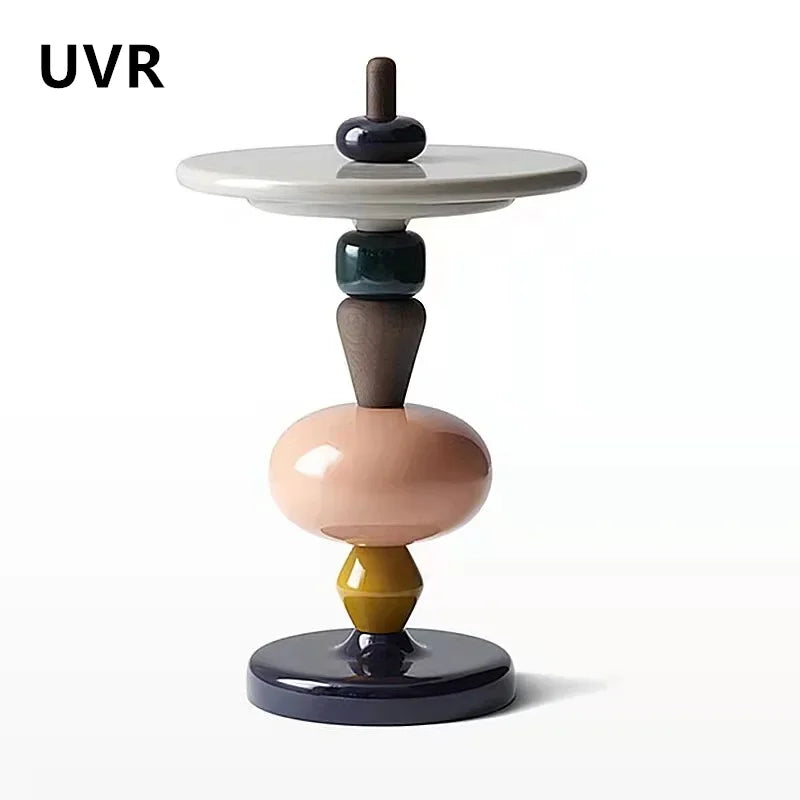 UVR Small Coffee Table Living Room Sofa Side Corner Table Bedroom Bedside Table Small Side Table Hotel Cafe Coffee Table