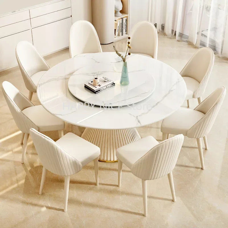 Round Coffee Table Salon Hotel Console Dining Room Dinner Table Dressing Marble Home Wall Jmesas De Jantar Kitchen Furniture