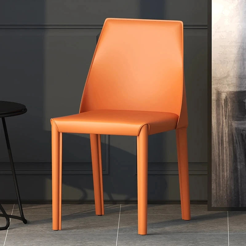 Chaises de salle à manger en similicuir, belles chaises de salle à manger de cuisine de luxe modernes, meubles nordiques européens Sillas De Comedor