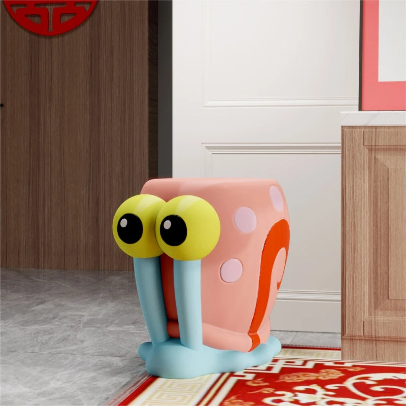 Cartoon Little Snail Shoe Change Stool Entrance Home Children Cute Creative Lobby Sitting Low Stool  Ottoman Storage  Furniture