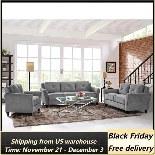 Sofa, Dark Gray sofa set living room furniture