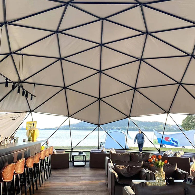 Arch Dome Tent Windproof Pavilion  Pergola Sun Room Exhibition PVC Sunshade Canopy  Wedding Shelter Tipi Outdoor camping