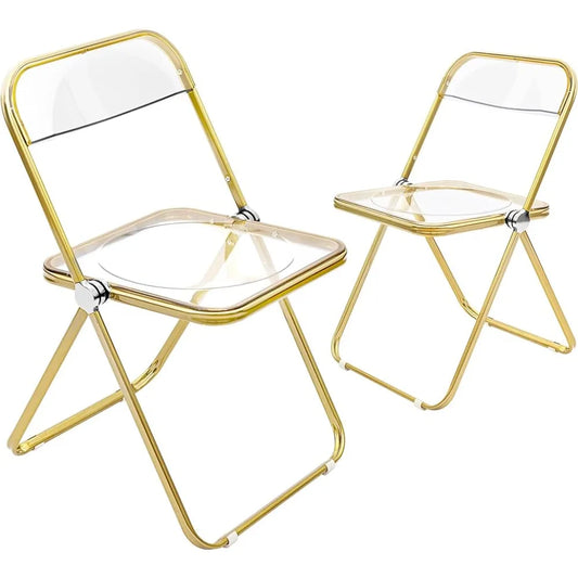 Set of 2 Replica Design Furniture Modern Acrylic Stackable Living Room Chairs for Dining Table and Chair Bar Stools Furnitures