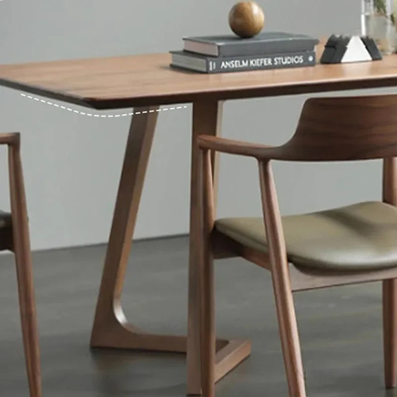 Mesa de comedor italiana de madera de diseño lujoso, mesa de comedor moderna, mesa de comedor nórdica resistente al agua, muebles de cocina