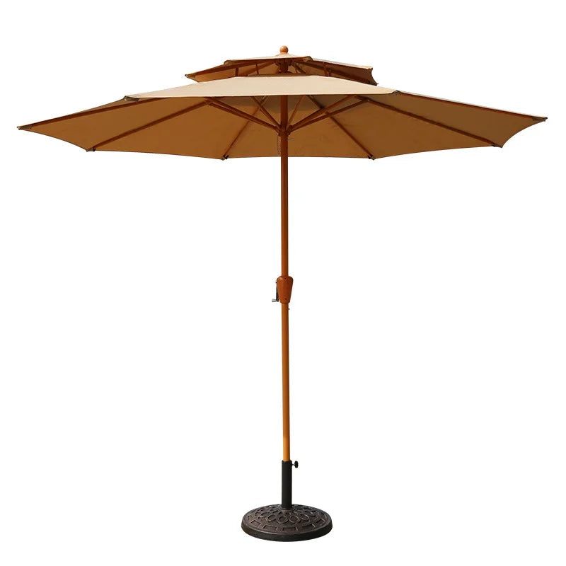 Beach Hexagonal Canopy Beach Umbrella PA Coated Polyester Fabric Waterproof Sun Umbrella Balcony For Patio Poolside Garden