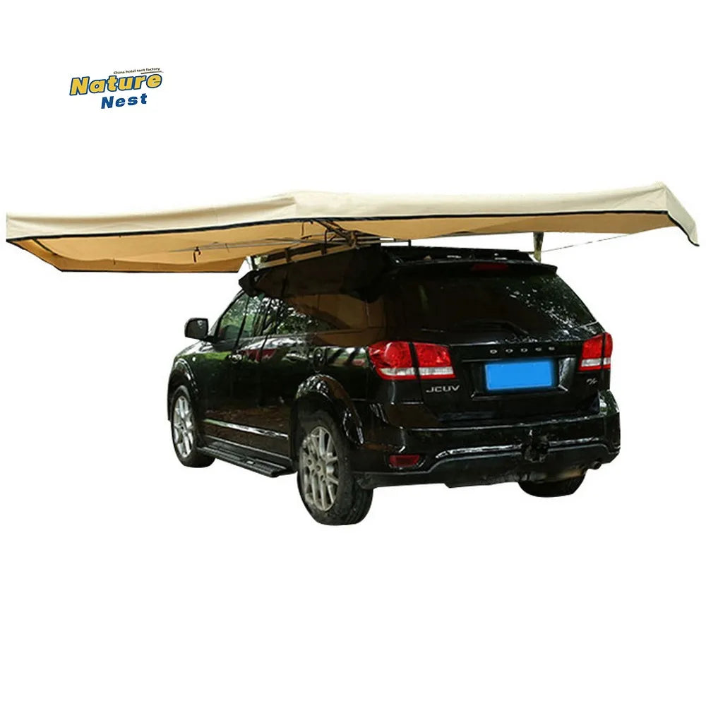 270 Degree Awning Car Tent High Quality Side Camping Retractable Dark Blue Aterproof Roof Offroad SUV Off-road Vehicle Car Tent