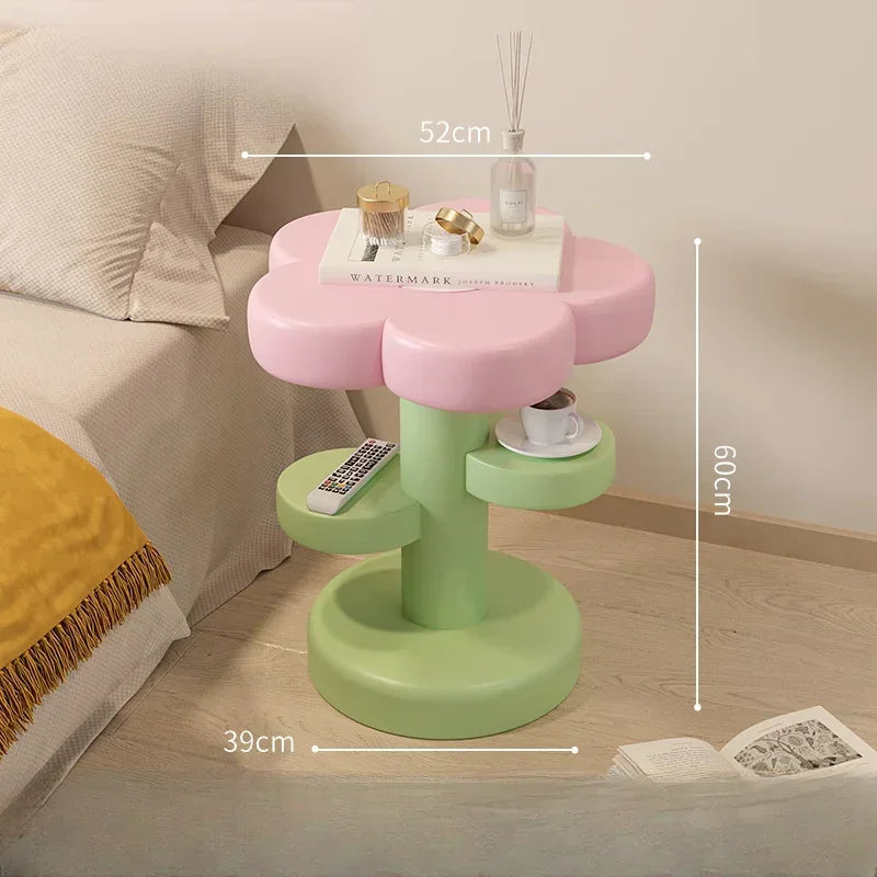 Jolie table de chevet pour chambre à coucher, salon, table à thé, bibliothèque, table basse, meubles de jardin pour enfants