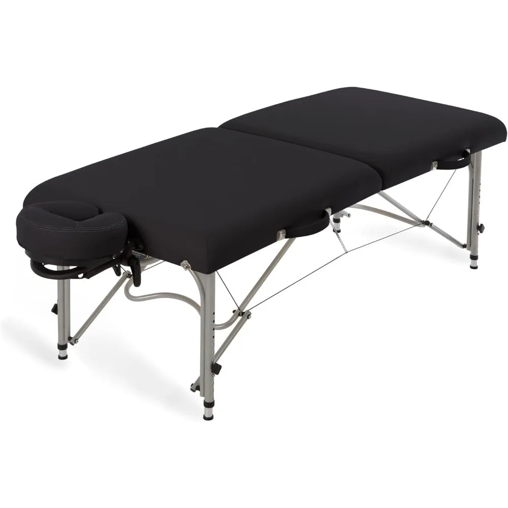 Table de massage portable LUNA - Cadre Reiki en aluminium ultra-léger et breveté, avec support facial Flex-Rest et étui de transport (29 lb)