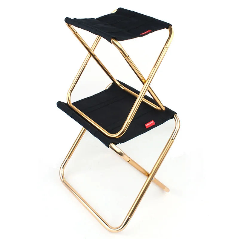 Tabouret pliant grand alliage d'aluminium 7075 chaise pliante portable pour barbecue extérieur pêche camping escalade tabouret chaise portable