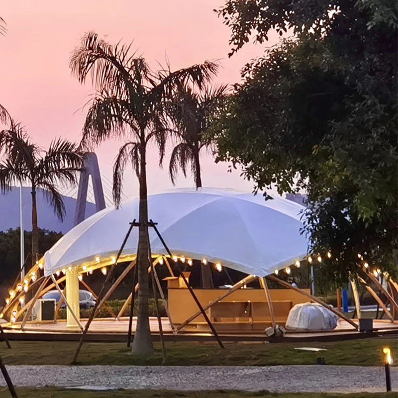 Arch Dome Tent Windproof Pavilion Celebrating Activities Outdoor Camping Exhibition PVC Sunshade Canopy  Wedding  Tipi Shelter