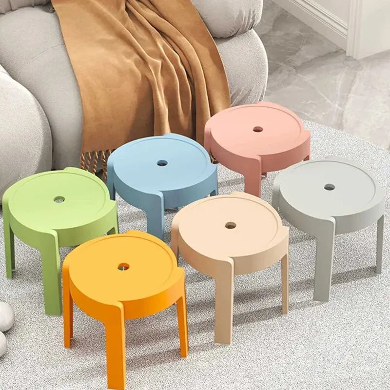 Windmill Stool, Household Minimalist Small Stool, Stackable Plastic Low Stool, Bench, Living Room Sofa Stool, CHILDREN'S Chair