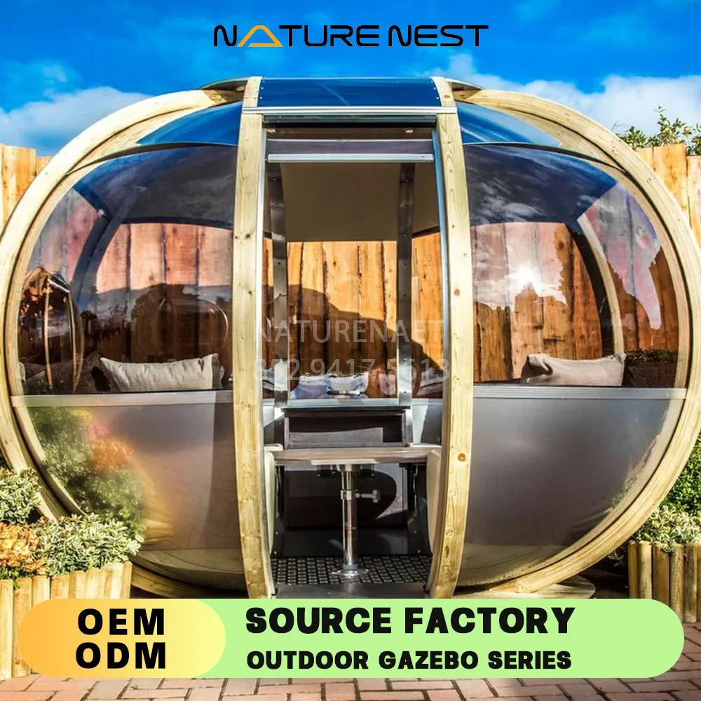 Scotlands Premier Summerhouses Garden Pod Rotating Lounger High Quality Log Cabin shater capsule hotel restaurant Oval House